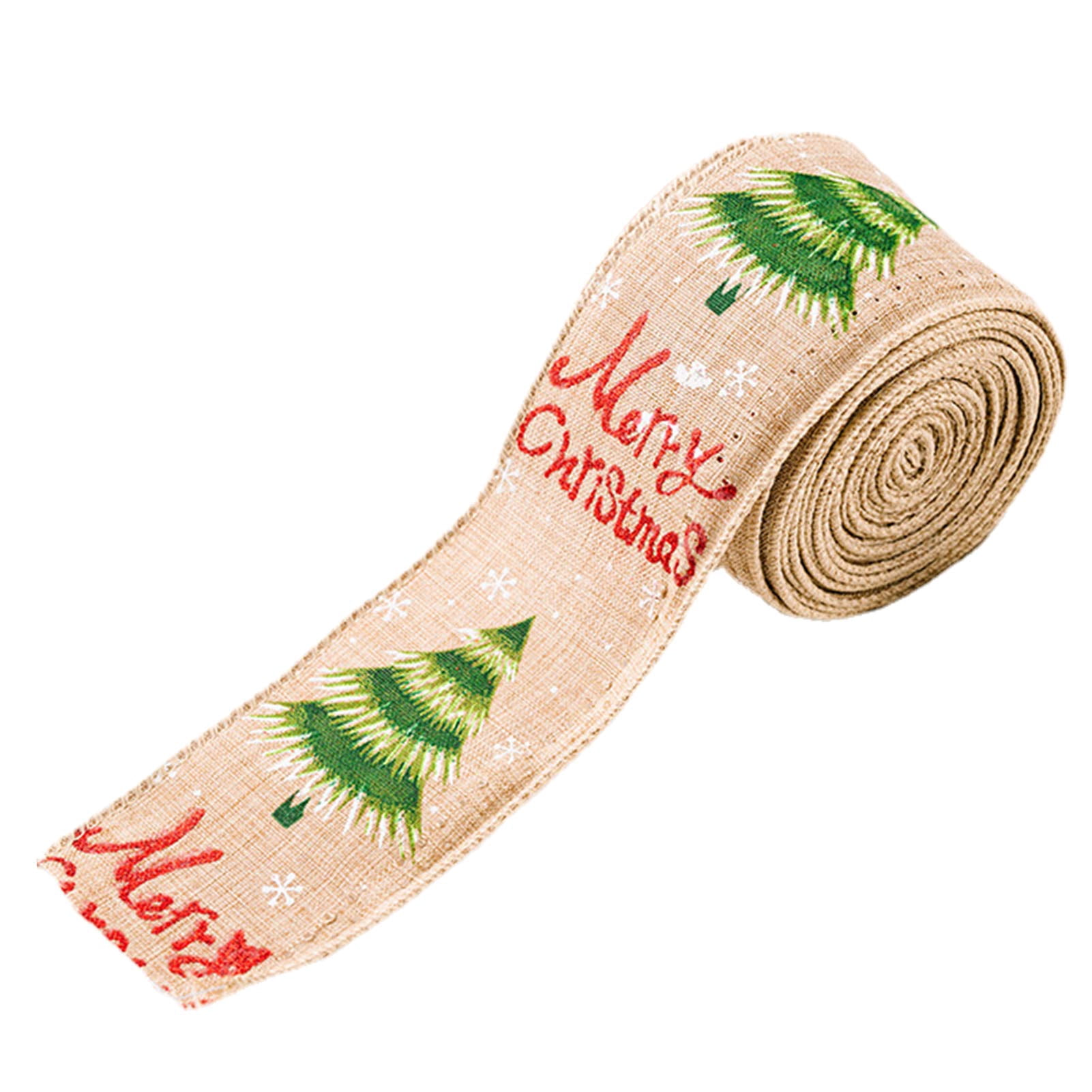 Rustic Colored Ribbon Christmas Wrapping Ribbon Christmas Wired Edge Ribbons For Crafts ...
