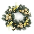 thumbnail image 1 of Christmas Wreatg 10/12/16 Inches LED Christmas Wreath with Pinecones Red Berries, Lighted Christmas Wreath with LED Warm White Lights for Winter Holidays Home Decoration, 1 of 5