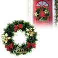 thumbnail image 1 of Christmas Wreath 10 Inch, Pre-Decorated Front Door Wreath for Home Office Church, Xmas Wall Hanging Indoor Holiday Decor, 1 of 7