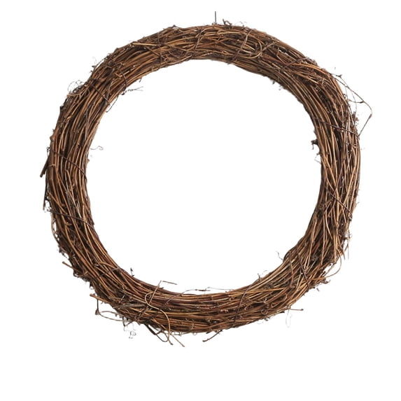 Christmas Wreath 12 Inch, Natural Grapevine Front Door Wreath with Wildflowers for Rustic Christmas Decorations