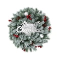 thumbnail image 1 of 14" Christmas Decoration Wreath For Front Door Wall Hanging Ornament For Xmas Party Indoors Outdoors Home Decor Xmas Decoration, 1 of 8
