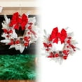 thumbnail image 1 of Christmas Wreath 13Inch/16 Inch Pre Lit Artificial Christmas Wreath Lighted Christmas Wreaths For Front Door Indoor Outdoor Xmas Wreath Winter Wreath For Christmas Decorations Holiday Home, 1 of 7