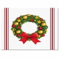thumbnail image 1 of Christmas Wreath Area Rug 2x3ft Pig Bow Animal Red Stripes Winter Farm Non-Slip Washable Square Rugs Soft Felt Indoor Floor Mat for Bedroom Kitchen Living Room Bathroom, 1 of 8