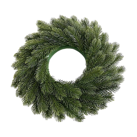 Christmas Wreath, Artificial Pine Wreath 14.17 In Evergreen Door Decoration for Window Fireplace Wall Holiday Home Decor