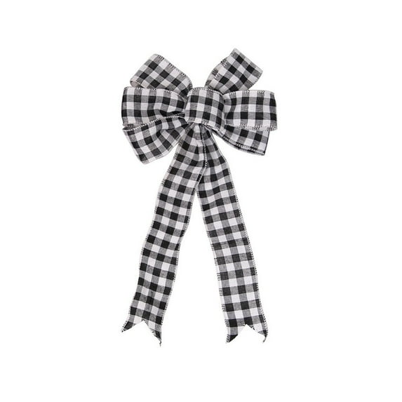 Christmas Wreath Bows, Decorative Xmas Bows for Holiday Home Ornaments, Tree and Door Decorations, Festive Ribbon Bow for Christmas Decor