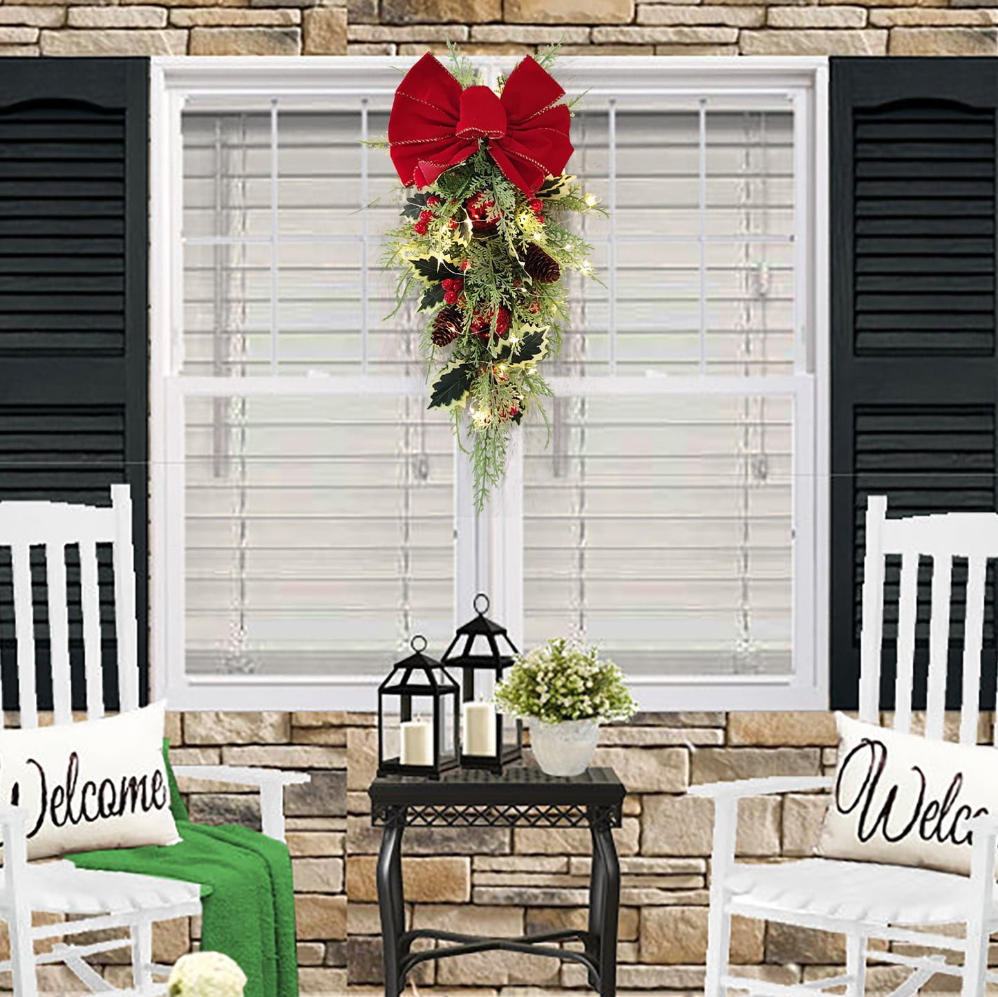 Christmas Wreath Decoration Door Hanging Christmas Nordic Home