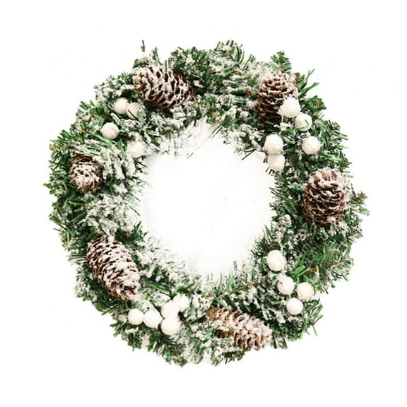 Christmas Wreath Decorations,13 Inch Artificial Christmas Wreath for Front Door, Christmas Ornaments Gift Wreath Garland for Indoor, Outdoor, Window, Wall, Door Decorations