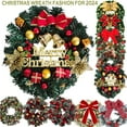 Christmas Wreath Decorations 2024,Christmas Wreaths for Front Door