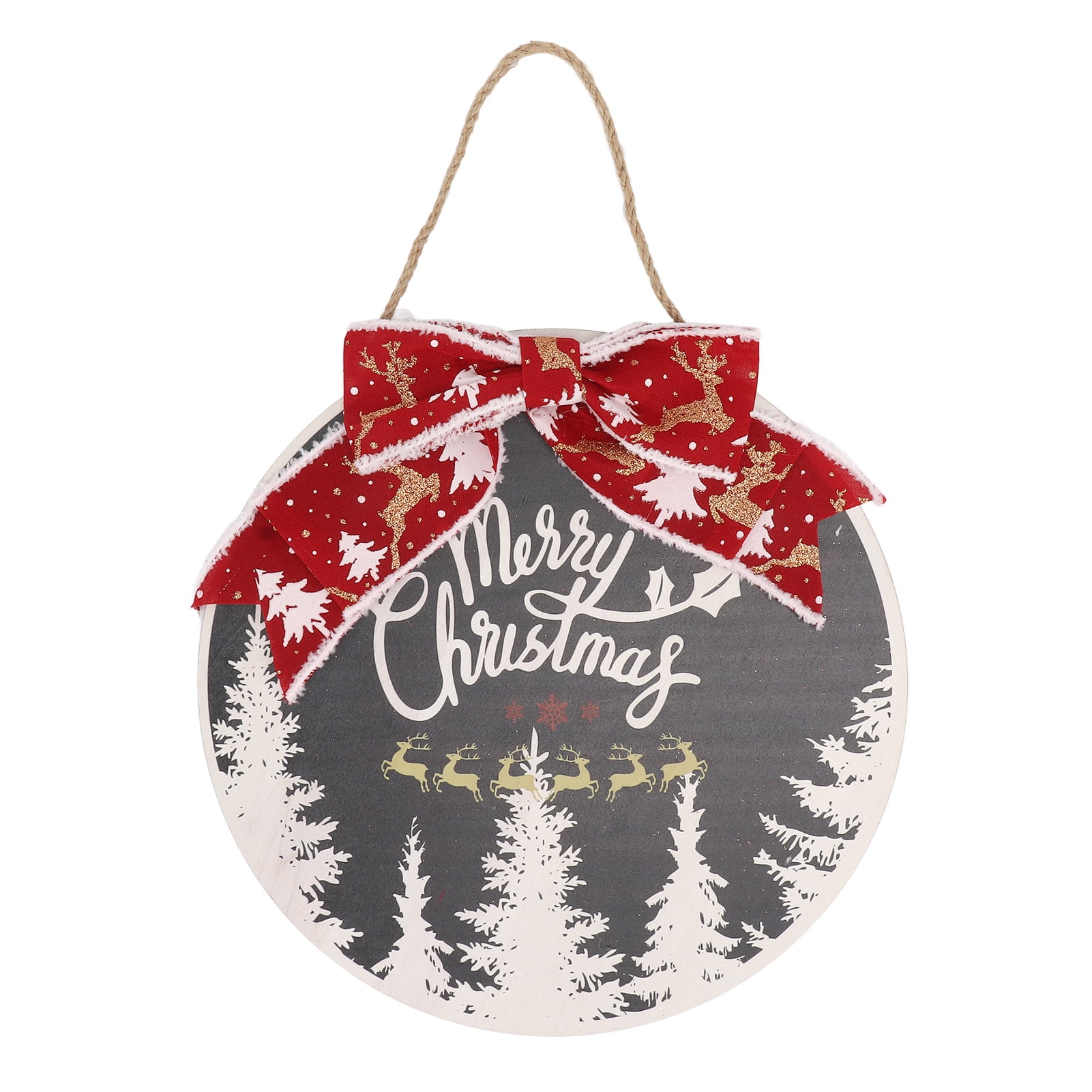 Christmas Wreath Door Decoration, Front Door Sign Christmas