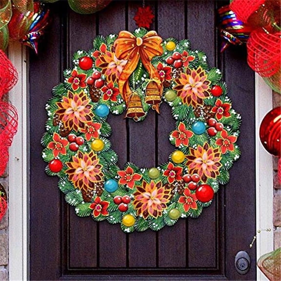 Christmas Wreath Door Hanger Wall Decor