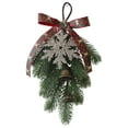 thumbnail image 1 of Christmas Wreath Door Hanging Christmas Decorations Festive Holiday Decor Home Furnishing Elegant Ribbon Bow, 1 of 4