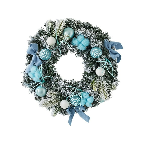 Christmas Wreath Elegant Pink Christmas Wreath with Frosted Pinecones & Ornaments 24 Inch Holiday Door Decoration for Home
