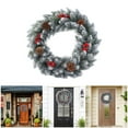 Christmas Wreath For Front Door Wall Fireplace Shop Window Snowflakes