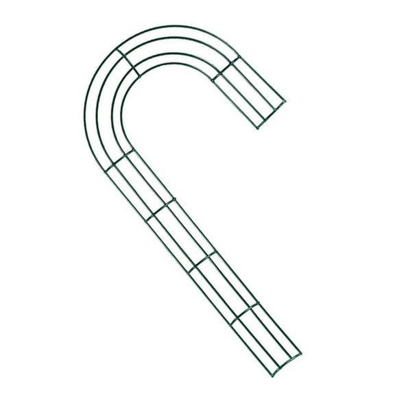 Christmas Wreath Frame Solid Construction Rust-proof Metal Xmas Candy Cane Wire Wreath Frame for Home