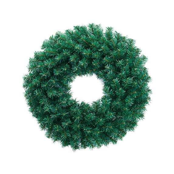 Christmas Wreath for Front Door - 19.7 Inch DIY Plain Wreath Ring for Xmas Decor Making, Artificial Green Farmhouse Wreath for All Seasons Holiday Indoor Outdoor Decoration