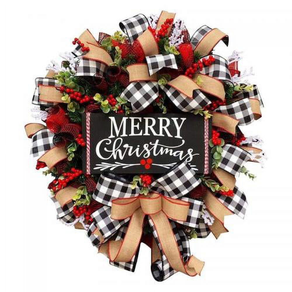 Christmas Wreath Front Door Decoration Artificial Wall Hanging