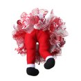 thumbnail image 1 of Christmas Wreath For Front Door With Lights Clown Wreath Christmas Mesh Door Wreaths Christmas Wreath Hat Legs Christmas Front Door Outside Wreath Solar Christmas Wreath Large Boxwood Wreaths for, 1 of 3