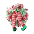 thumbnail image 1 of Christmas Wreath For Front Door With Lights Clown Wreath Christmas Mesh Door Wreaths Christmas Wreath Hat Legs Christmas Front Door Outside Wreath Solar Christmas Wreath Large Boxwood Wreaths for, 1 of 3