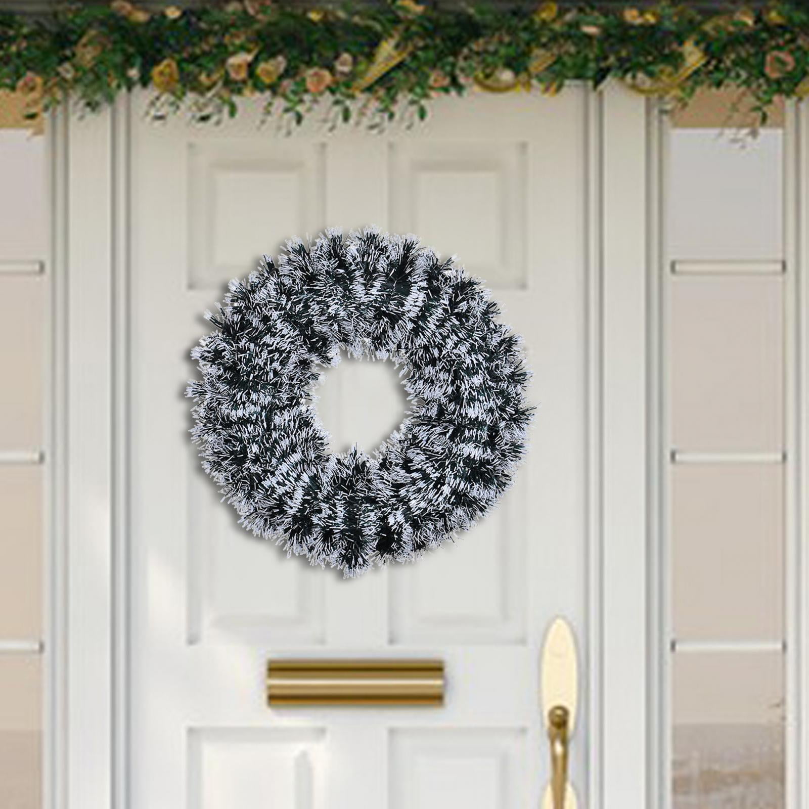 送料無料の商品 Christmas Xmas Hanging Garland 42cm Wreath Door Front Wreath 服＆ファッション小物