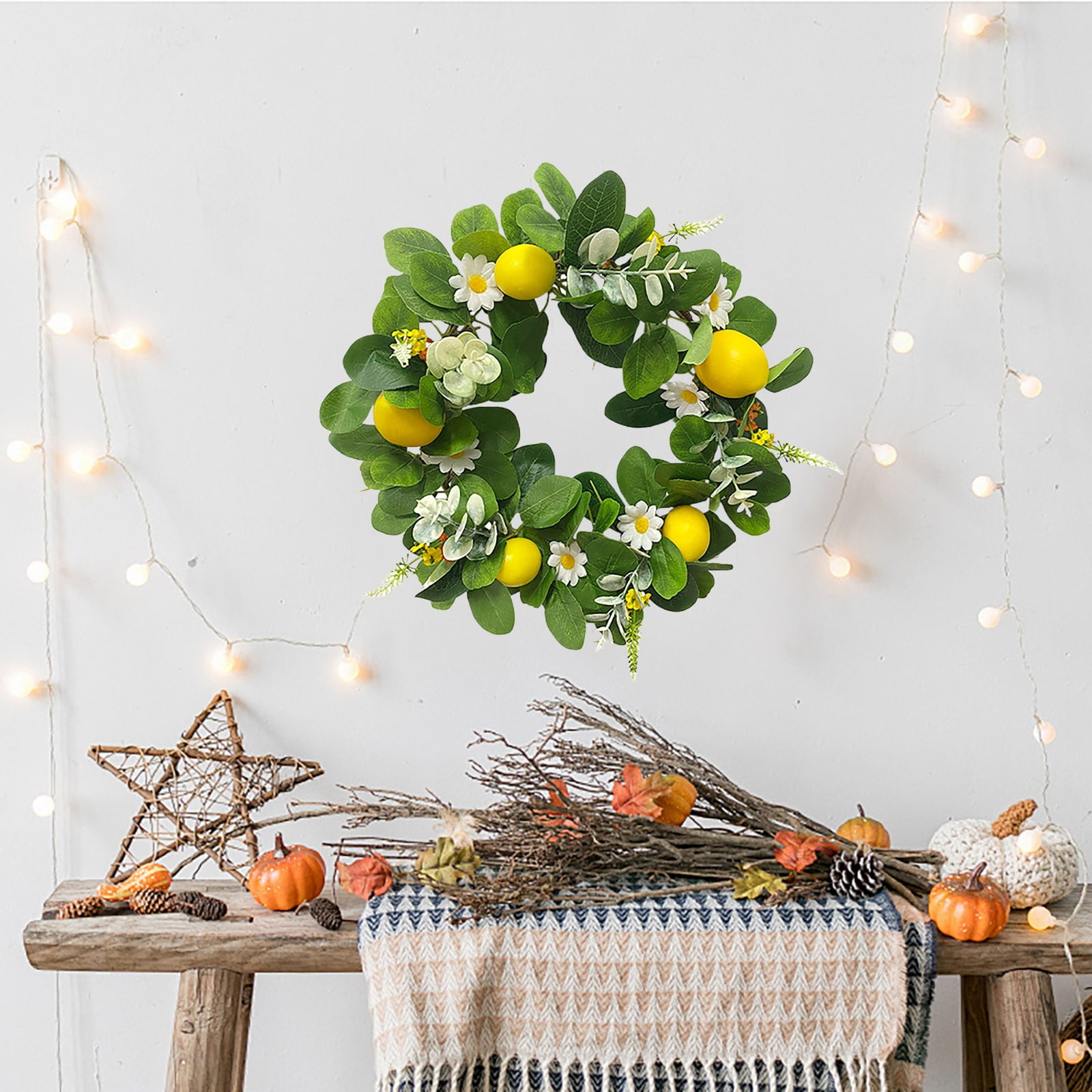 Christmas Wreath Hanger for Front Door Battery Powe Wreath Outdoor