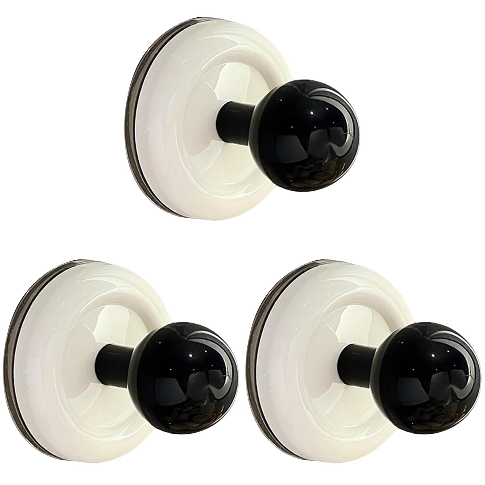 Christmas Wreath Hanger for Glass Door, 3 Pack White Suction Cup Hooks ...