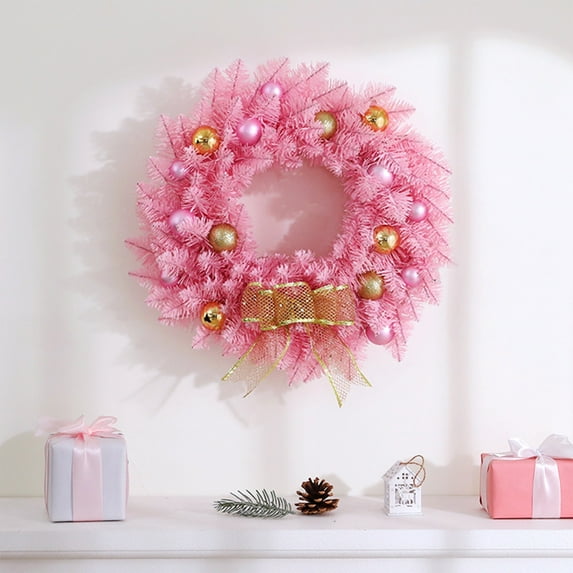 Christmas Wreath Hanging Indoor Decorations, Fall and Winter Wreath for Wedding Party Props, Christmas Home Decor