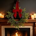 thumbnail image 1 of Christmas Wreath for Kitchen Cabinet,Artificial Cedar Pine Hanging Wreath with Pinecone Pine Needles for Front Door Xmas Wreaths for Christmas Winter Farmhouse Home Decorations, 1 of 4