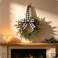 thumbnail image 1 of Christmas Wreath for Kitchen Cabinet,Artificial Cedar Pine Hanging Wreath with Pinecone Pine Needles for Front Door Xmas Wreaths for Christmas Winter Farmhouse Home Decorations, 1 of 4