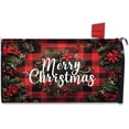 thumbnail image 1 of Christmas Wreath Mailbox Covers Magnetic Letter Post Box Cover Wrap Garden Yard Home Decor Outdoor Yard Farmhouse Home Mailbox Cover Magnetic Standard 21L X 18W, 1 of 6