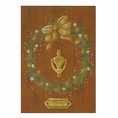 Christmas Wreath Mini Flag