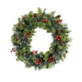 thumbnail image 1 of Christmas Wreath, Spruce Decorated with Pine Cones, Berry Clusters & Frosted Branches, Pre-Lit Holiday Decoration for Indoor/Outdoor Use, Hypo-Allergenic & Fire-Resistant, 1 of 8