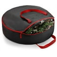 thumbnail image 1 of Christmas Wreath Storage Bag,Christmas Tree Storage Cover,Foldable Large Capacity Holiday Decoration Organizer Bag With Handles And Zipper For Storing Ornaments,Garland And Seasonal Tools, 1 of 5