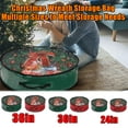 thumbnail image 1 of Christmas Wreath Storage Bag, Holiday Decor Organization, Durable Tear-Resistant Fabric with Clear View Window, for Seasonal Garland Protection, Homeowners, 1 of 6