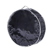 Christmas Wreath Storage Container - Plastic, Zipper Closure - for Wreaths/Ornaments, Durable Handles, Clear Lid