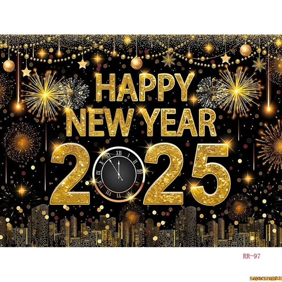 Christmas Wreath Window Photography Backdrops Prop Happy New Year ration Family Holiday Party Background RR-66