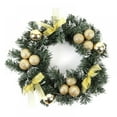 thumbnail image 1 of Christmas Wreath With Battery Powered LED Light String Front Door Hanging Garland Holiday Home Decorations, 1 of 3