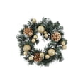 thumbnail image 1 of Christmas Wreath Xmas Garland with Battery Operated LED String Lights Decors, 1 of 4