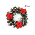 thumbnail image 1 of Christmas LED Light String Wreath Front Door Hanging Home Decor Xmas Garland, 1 of 5