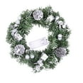 thumbnail image 1 of Christmas Wreath with Berries, Pine Cones & Red Balls, 8" Holiday Decoration for Door, Window, Fireplace, Indoor & Outdoor Use, 1 of 5