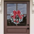 thumbnail image 1 of Christmas Wreath with Large Bow Assortment, Xmas Hanging Decor for Indoor Outdoor Door & Wall Holiday Theme Decor, 1 of 4