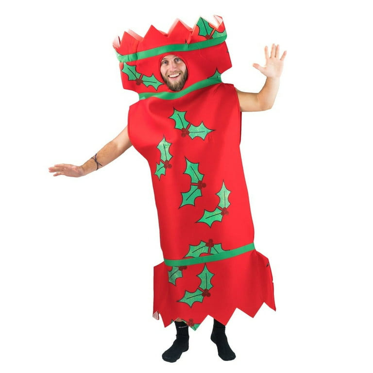 Christmas Xmas Celebration Cracker Costume for Adults One Size Walmart