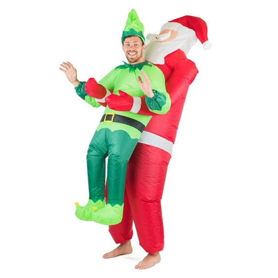 Christmas Xmas Santa's Elf Helper Inflatable Costume for Adults (One Size)