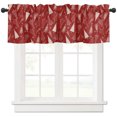 Christmas Xmas Tree Curtain Valances for Windows Treatment Tier