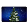 Christmas Xmas Tree Midnight Navy Doormat NonSlip Absorbent Resist