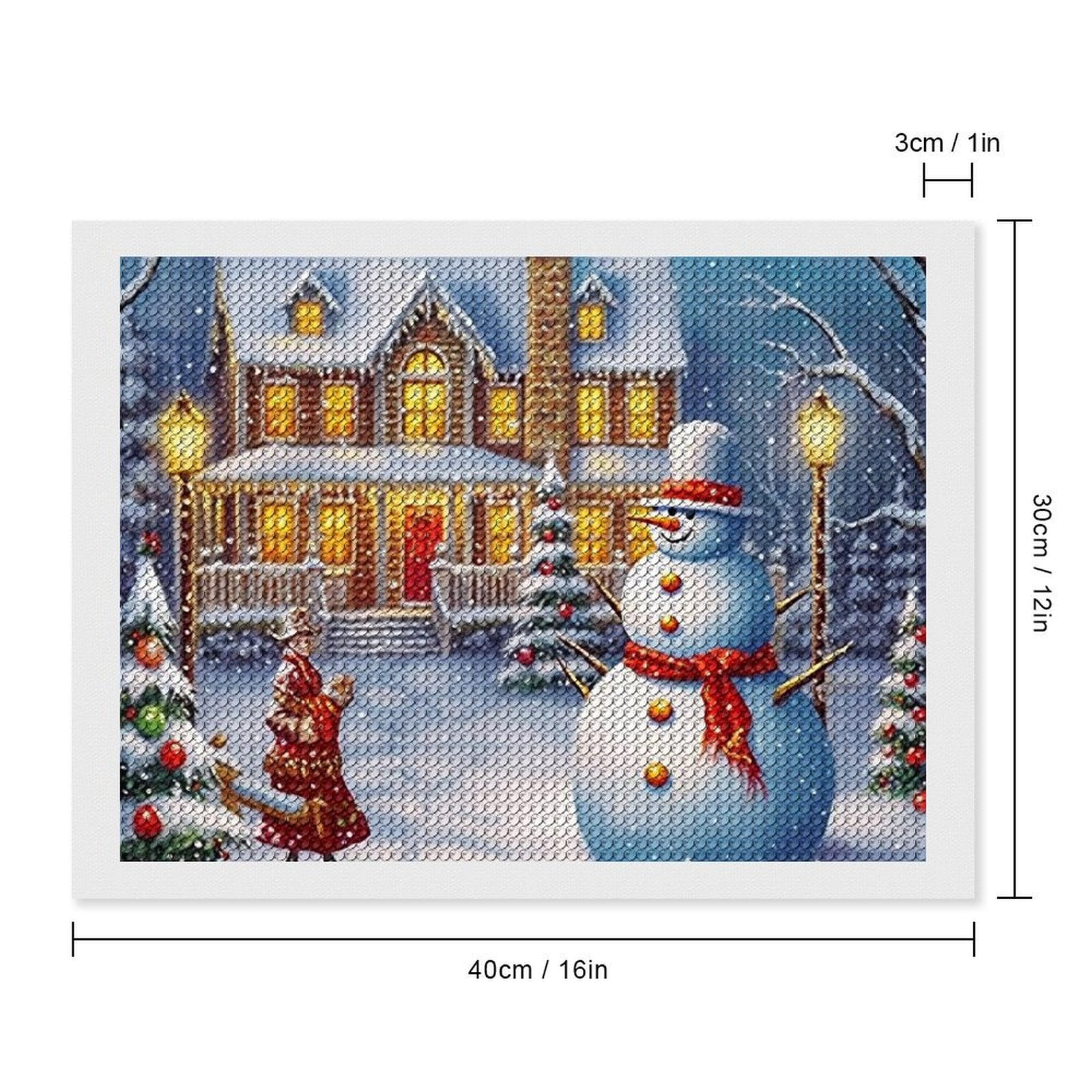 Christmas Xmas Tree Snowman Diamond Painting Kits for Adults, DIY