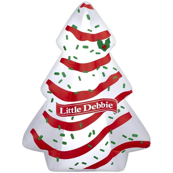 Christmas Yard Inflatable Airblown Little Debbie Snack Cake Tree , 54 inch