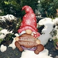 thumbnail image 1 of Christmas Yard Signs, Metal Gnome Santa Claus Reindeer Angel Stakes, Xmas Decorative Garden Stakes for Holiday Yard Lawn Outdoor Decoration, 1 of 9