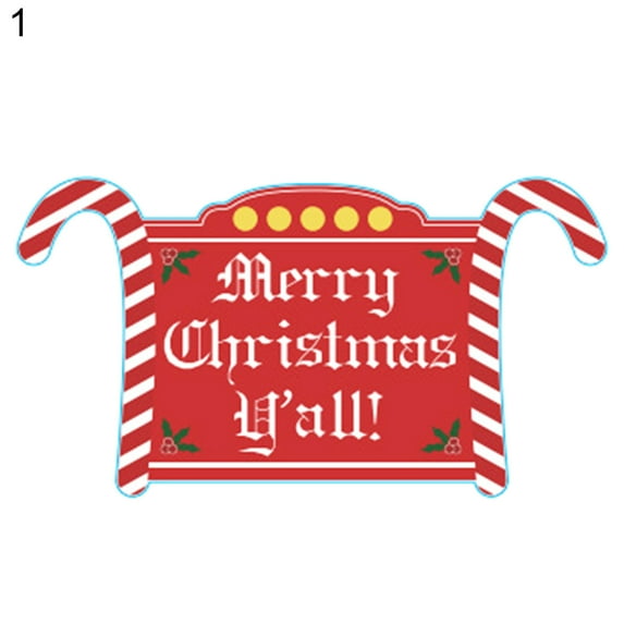 Christmas Yard Stake Sign Decor - Xmas Outdoor Lawn Winter Wonderland Holiday Party Decor