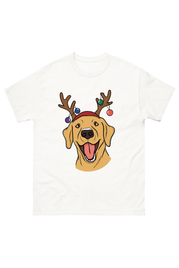 Christmas Yellow Lab Labrador Retriever Dog Pet Fun Unisex T-Shirt V15791, up to size 5XL