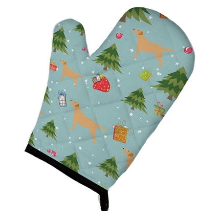 Christmas Yellow Labrador Retriever Oven Mitt